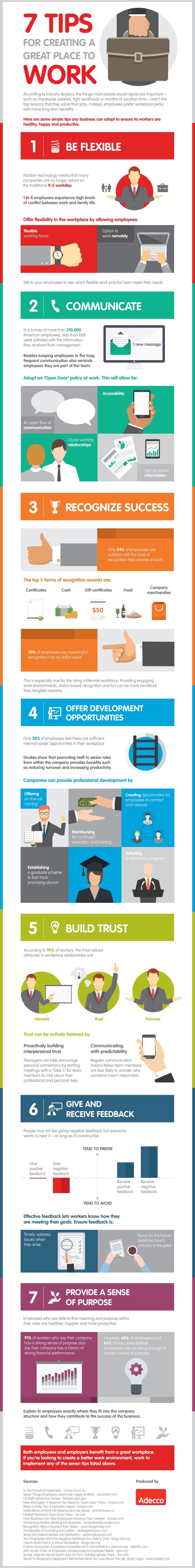 Infographic - 7 Tips For Creating A Great Place To Work | Angel